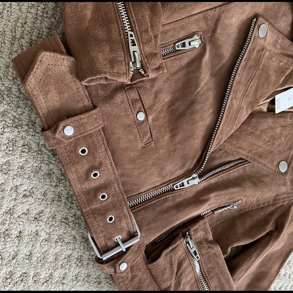 NWT ANTHROPOLOGIE LEATHER MOTO JACKET - Picture 2 of 3